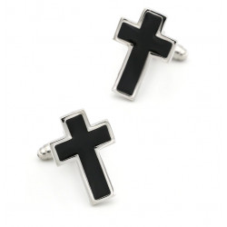 Black Cross Cufflinks