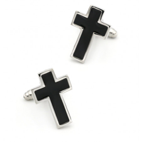 Black Cross Cufflinks