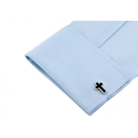 Black Cross Cufflinks
