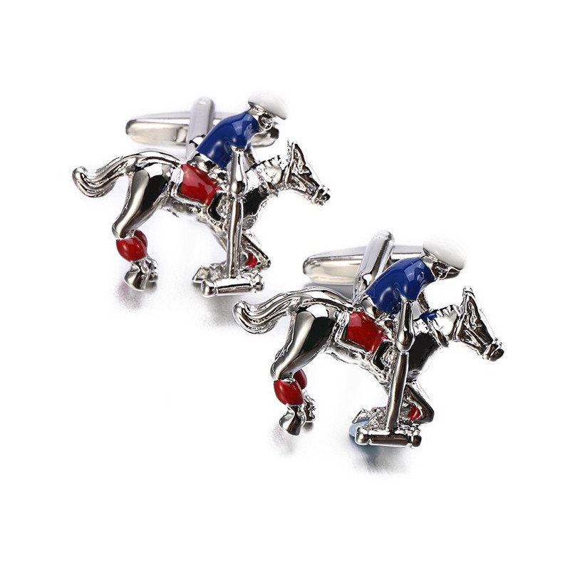 Boutons de manchette Joueurs de polo