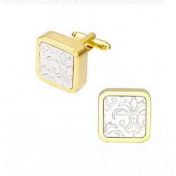 Square Fleur-de-Lys Cufflinks