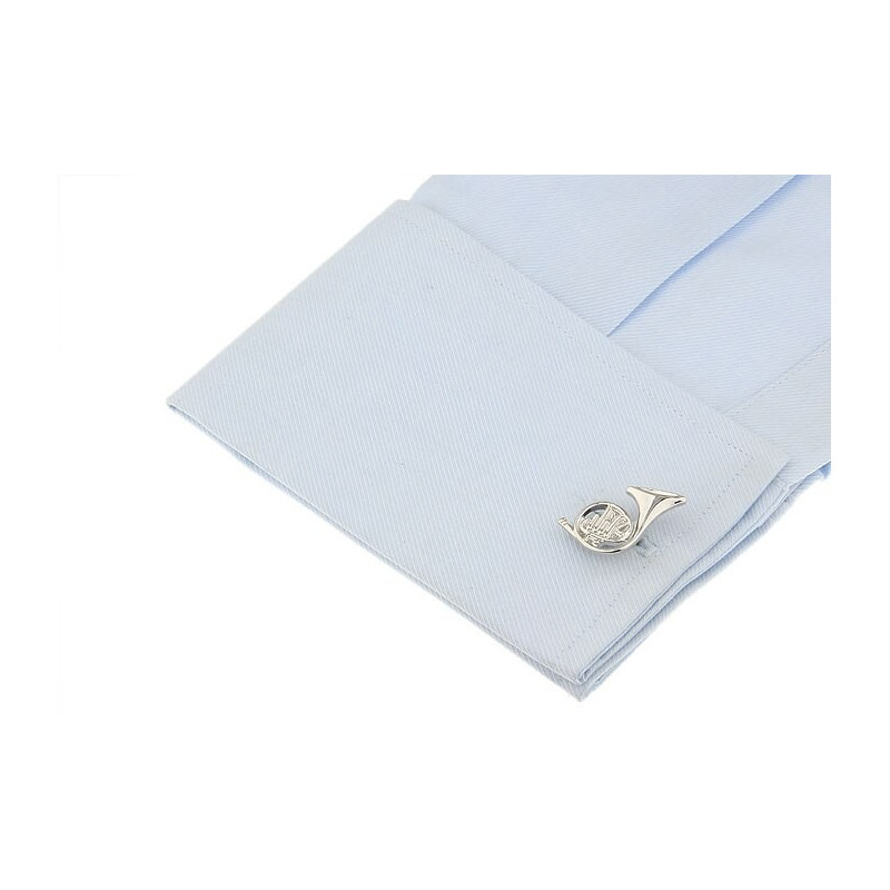 Golden Hunting Horn Cufflinks