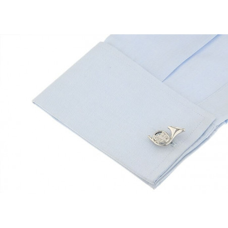 Golden Hunting Horn Cufflinks