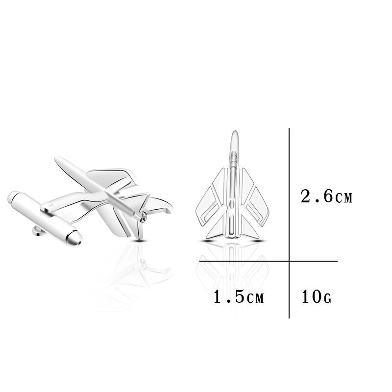 Boutons de manchette Avion de chasse ( F14, MIG 23, TOMCAT)