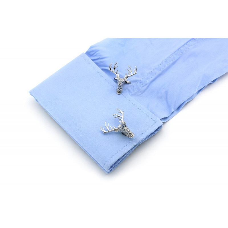 Boutons de manchette Cerf stylisé