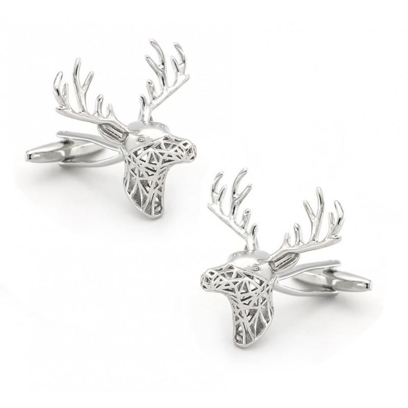 Boutons de manchette Cerf stylisé