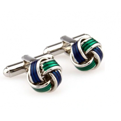 Green & Blue Knot Cufflinks