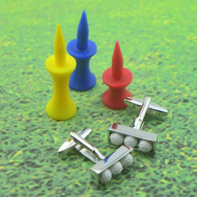 Boutons de manchette Balles de golf
