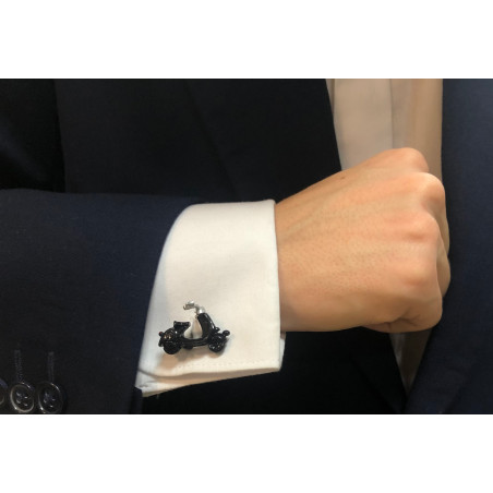 Black Vespa Cufflinks II