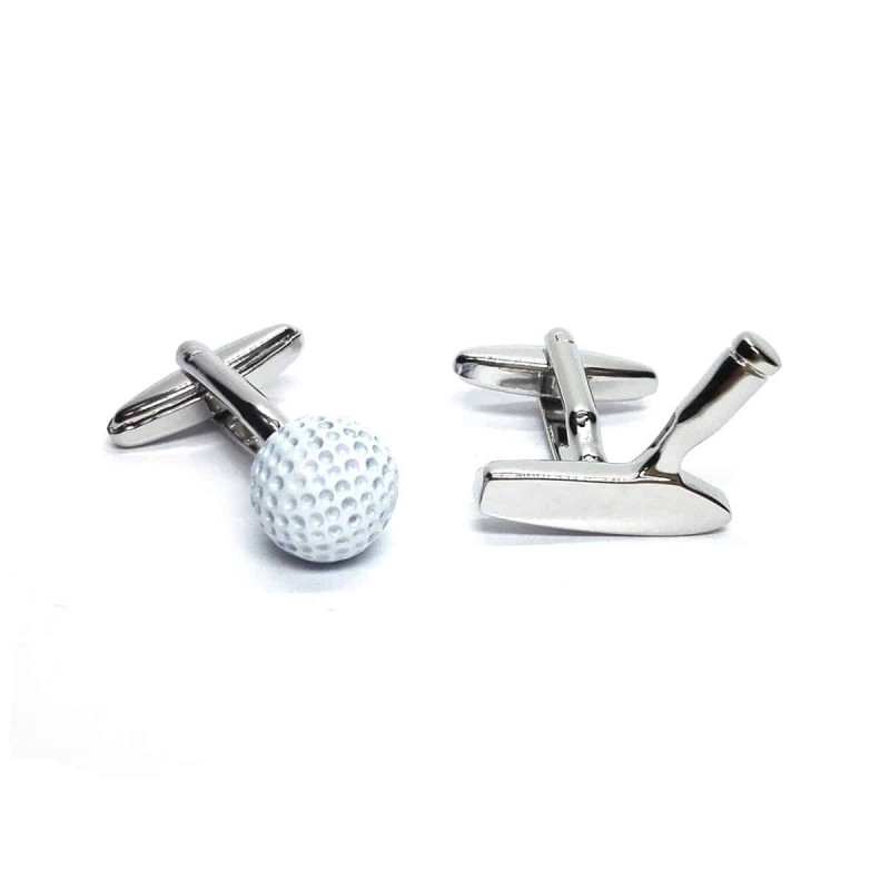 Golf Cufflinks (Putter & Ball)
