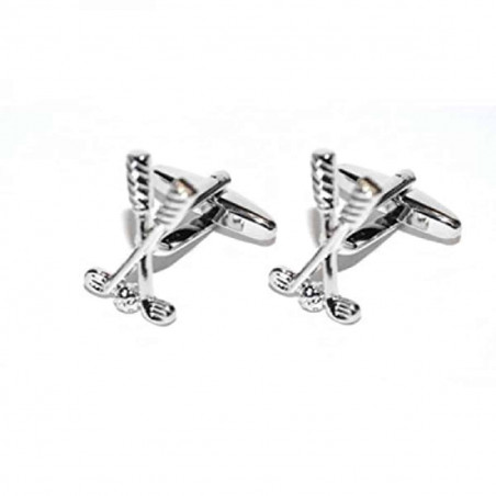 Crossed Golf Clubs Cufflinks