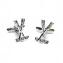 Crossed Golf Clubs Cufflinks