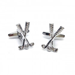 Crossed Golf Clubs Cufflinks
