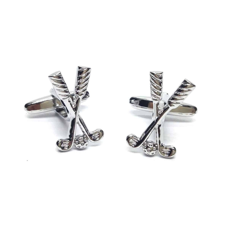 Crossed Golf Clubs Cufflinks