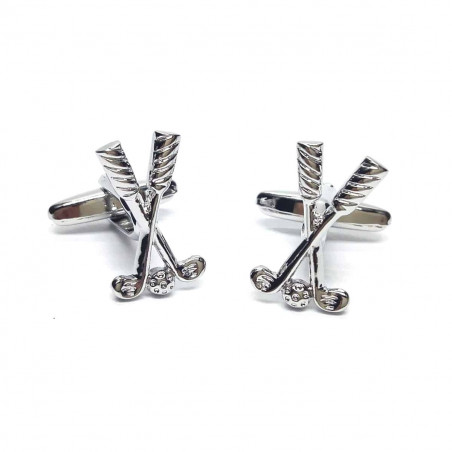 Crossed Golf Clubs Cufflinks