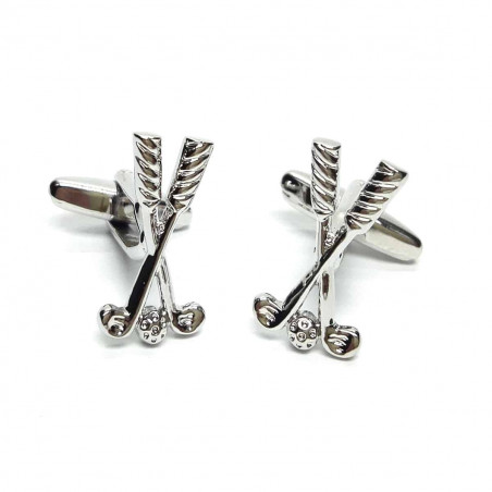 Crossed Golf Clubs Cufflinks