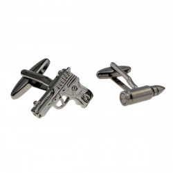 Pistol & Bullet Cufflinks