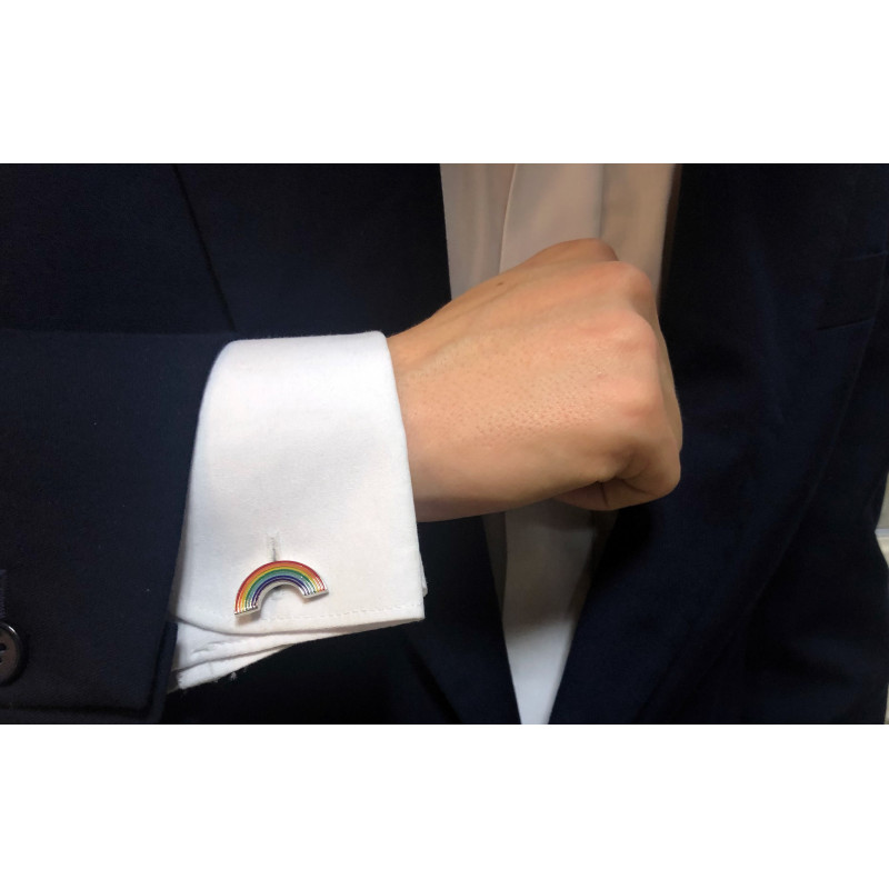 Boutons de manchette Rainbow