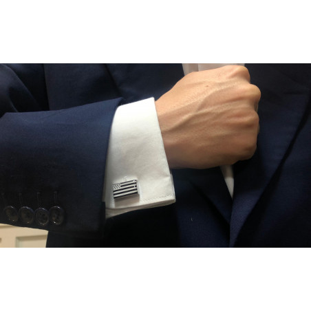 Brittany Flag Cufflinks (Gwenn ha Du)