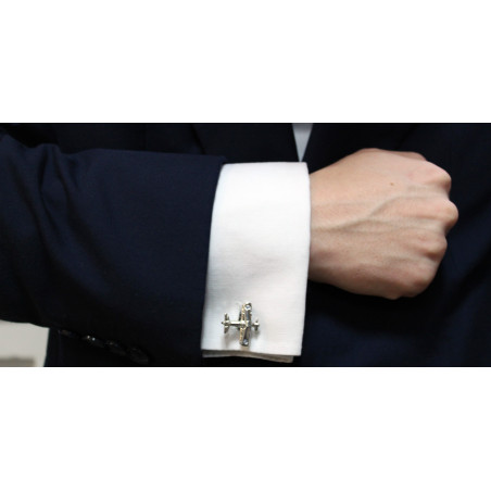 Saint-Exupéry Biplane Cufflinks