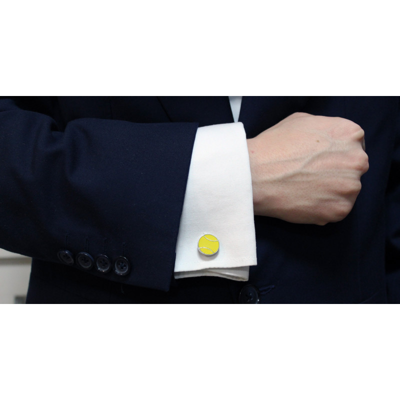 Boutons de manchette balles de tennis