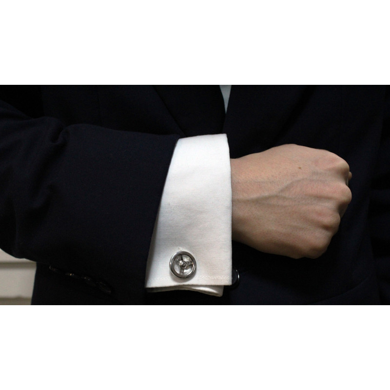 Sports Steering Wheel Cufflinks