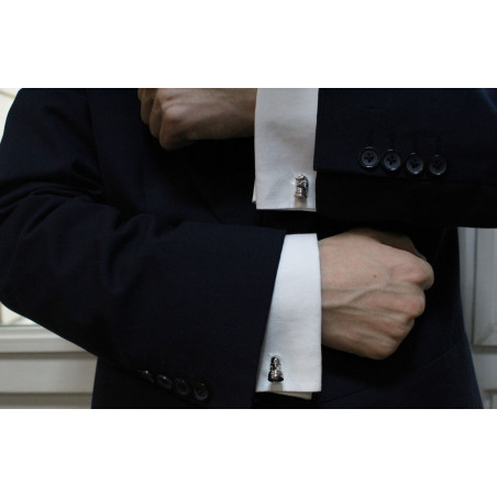 Kasparov & Karpov Chess Cufflinks