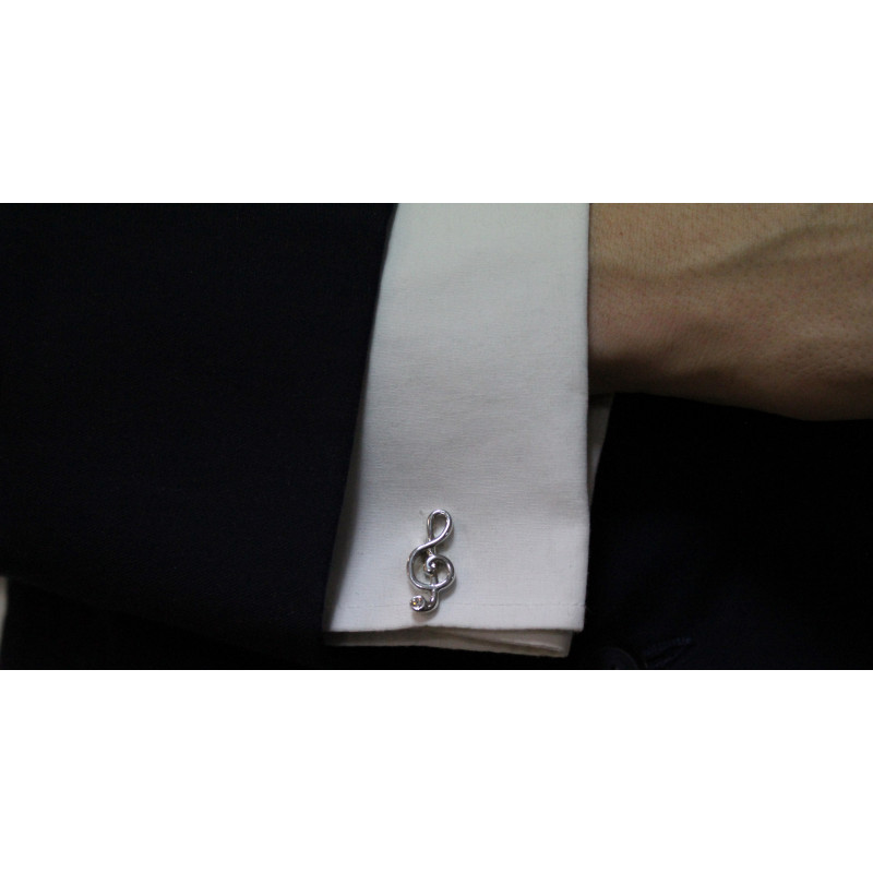 Treble Clef Cufflinks