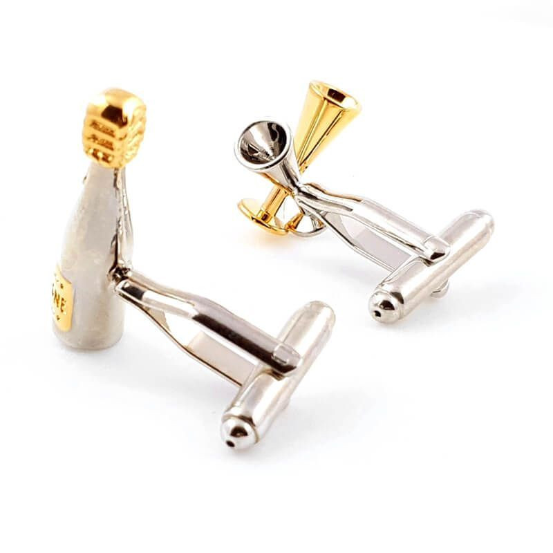 Champagne Bottle Cufflinks