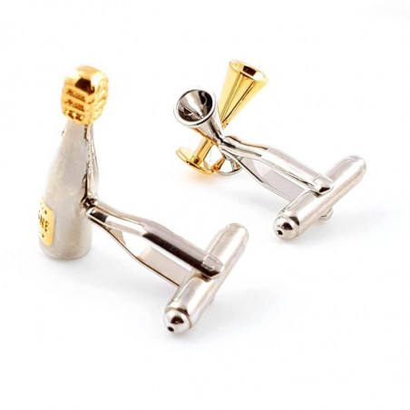 Champagne Bottle Cufflinks