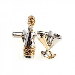 Champagne Bottle Cufflinks