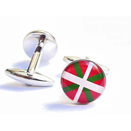 Basque Flag (Ikurriña) Cufflinks