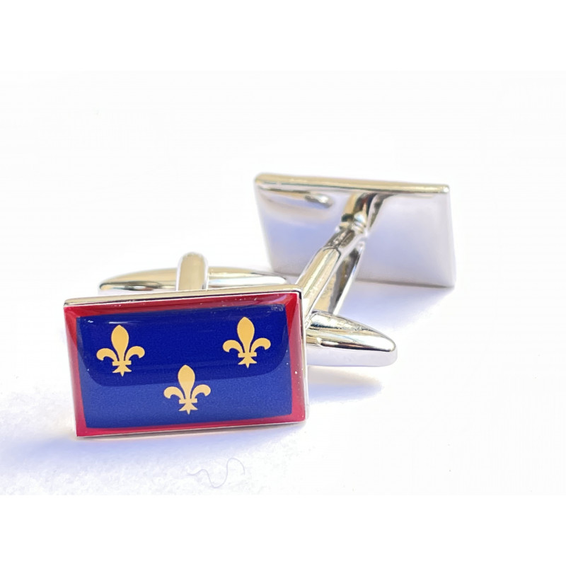 Boutons de manchette drapeau d'Anjou