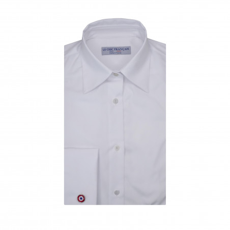 White French-Cuff Dress Shirt