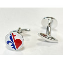 Fleur-de-Lys & Vendée Heart Cufflinks