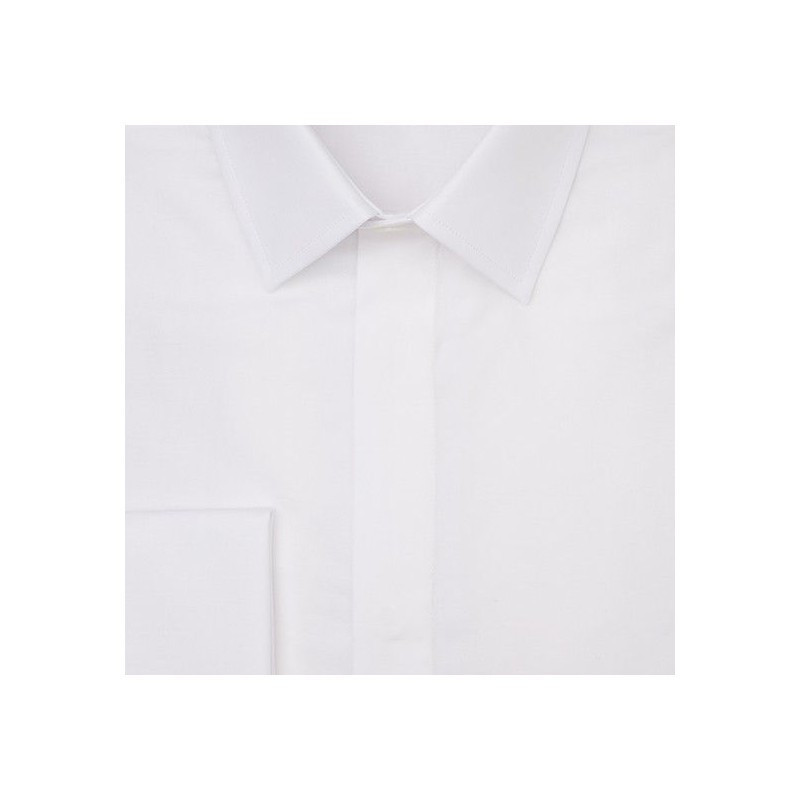 Chemise blanche à poignets mousquetaires, vue 3