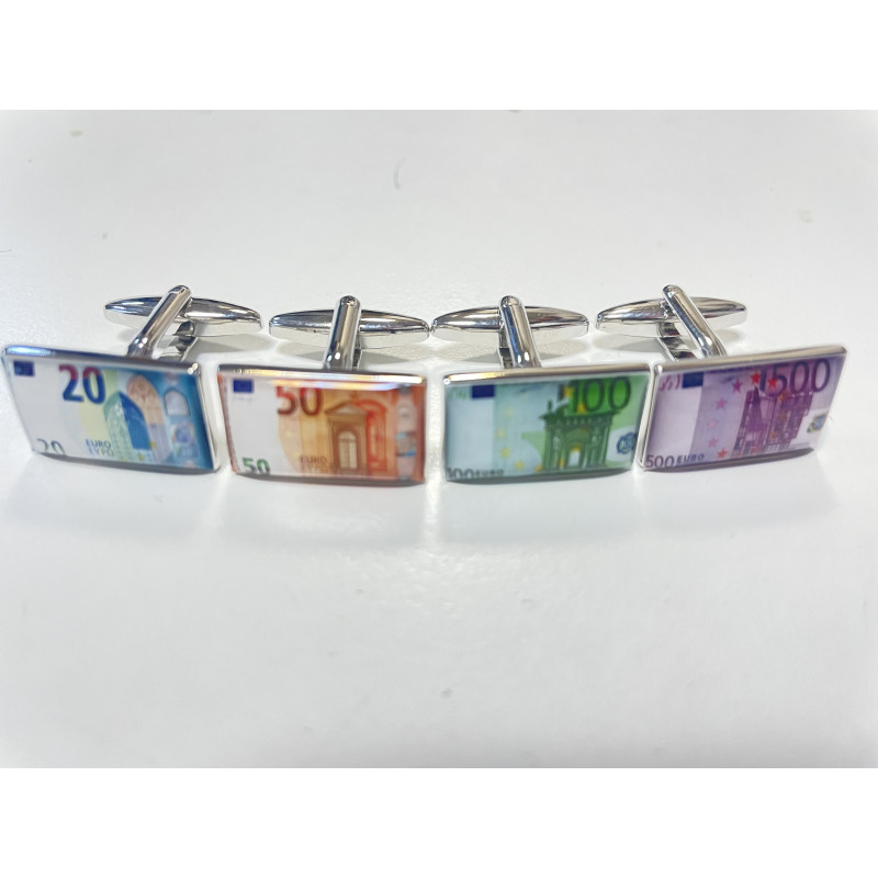 Boutons de manchette billet de 500 Euros