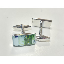 €100 Banknote Cufflinks