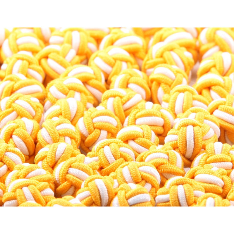 Boule jaune et blanc