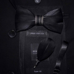 Crow feather bow tie II