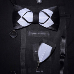 Crow feather bow tie III