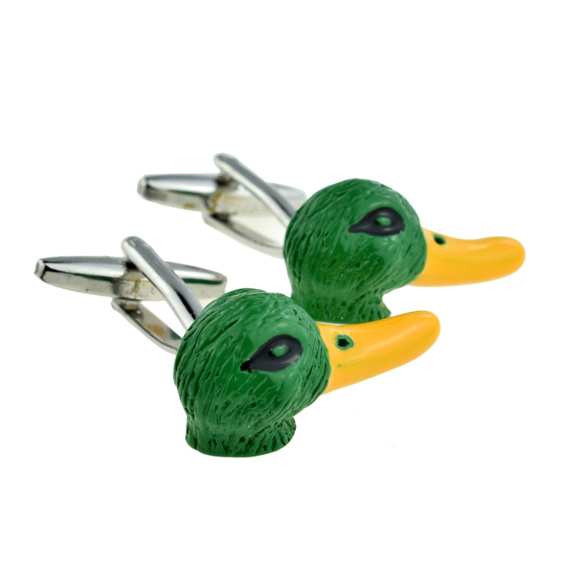 Boutons de manchette Tête de Canards colvert