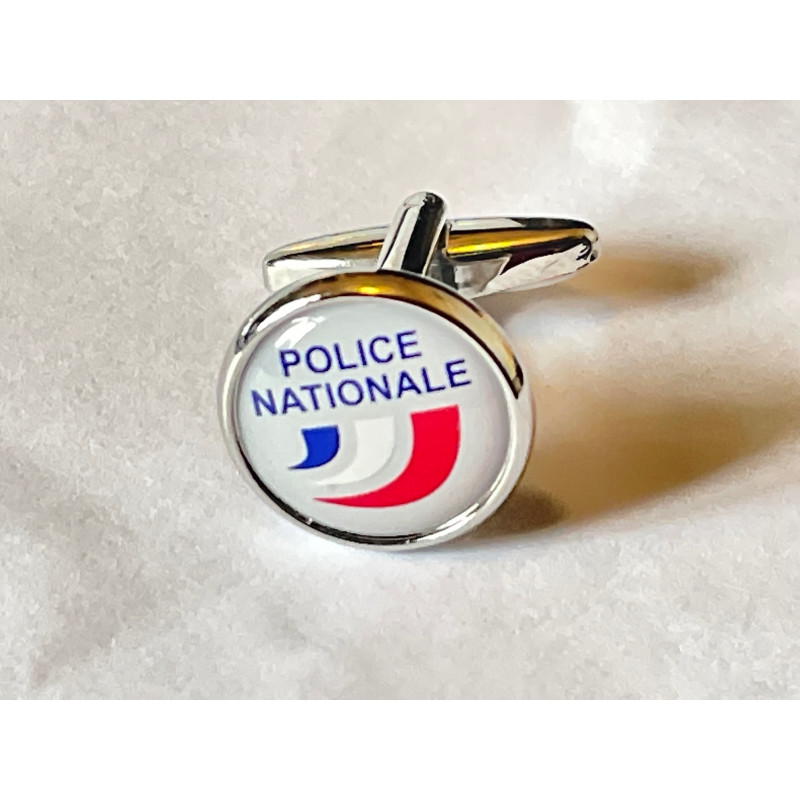 Boutons de manchette Police Nationale