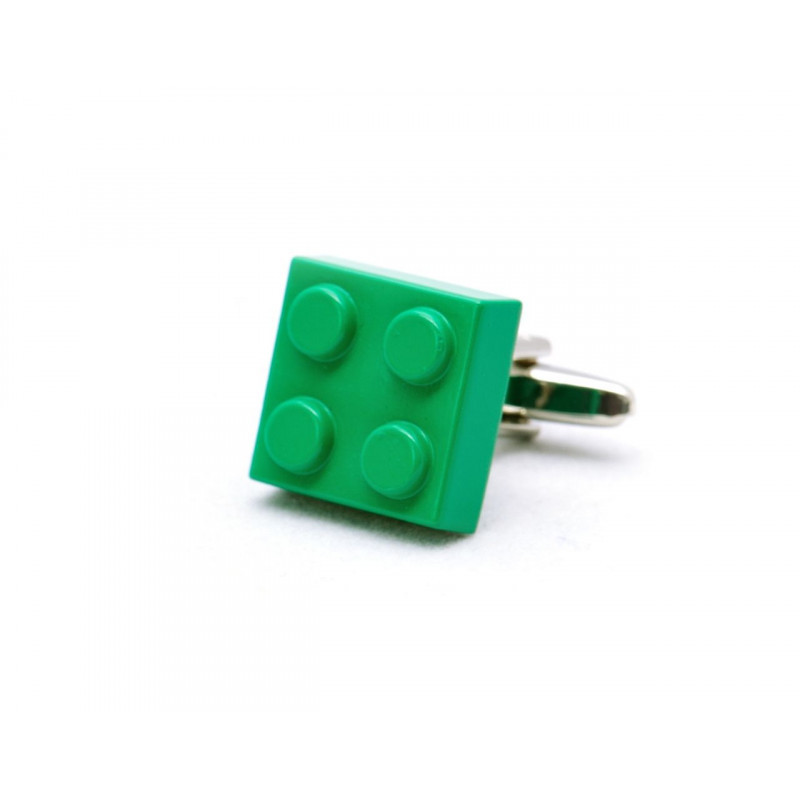 Boutons de manchette Lego vert