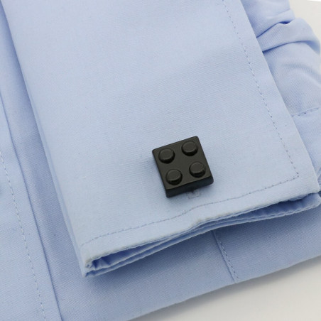 Black Lego Brick Cufflinks
