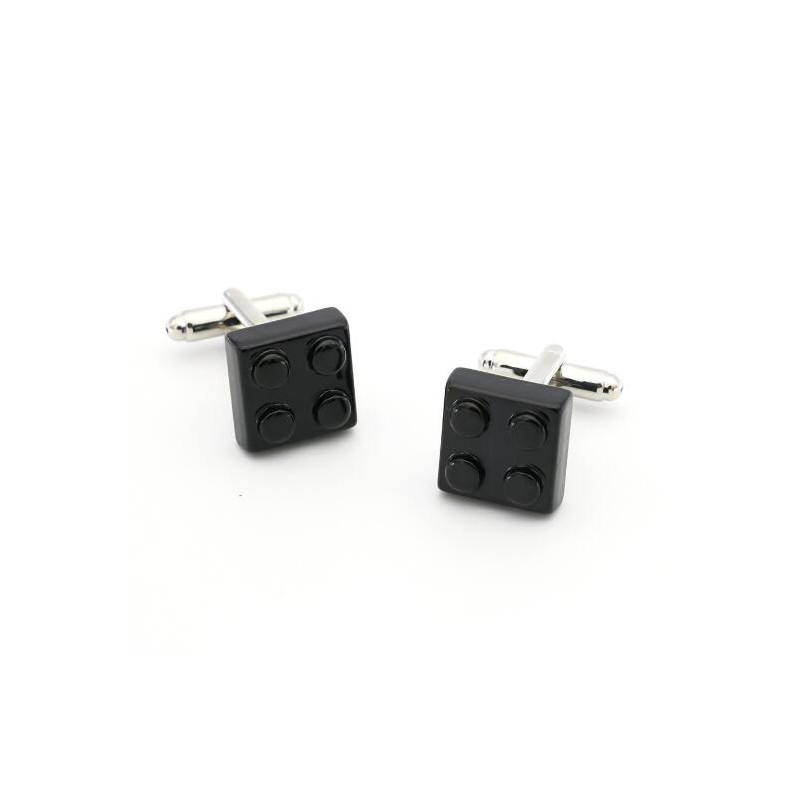 Black Lego Brick Cufflinks
