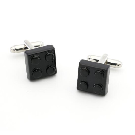 Black Lego Brick Cufflinks