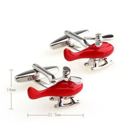 Red Helicopter Cufflinks