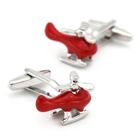 Red Helicopter Cufflinks