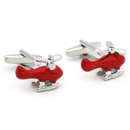 Red Helicopter Cufflinks